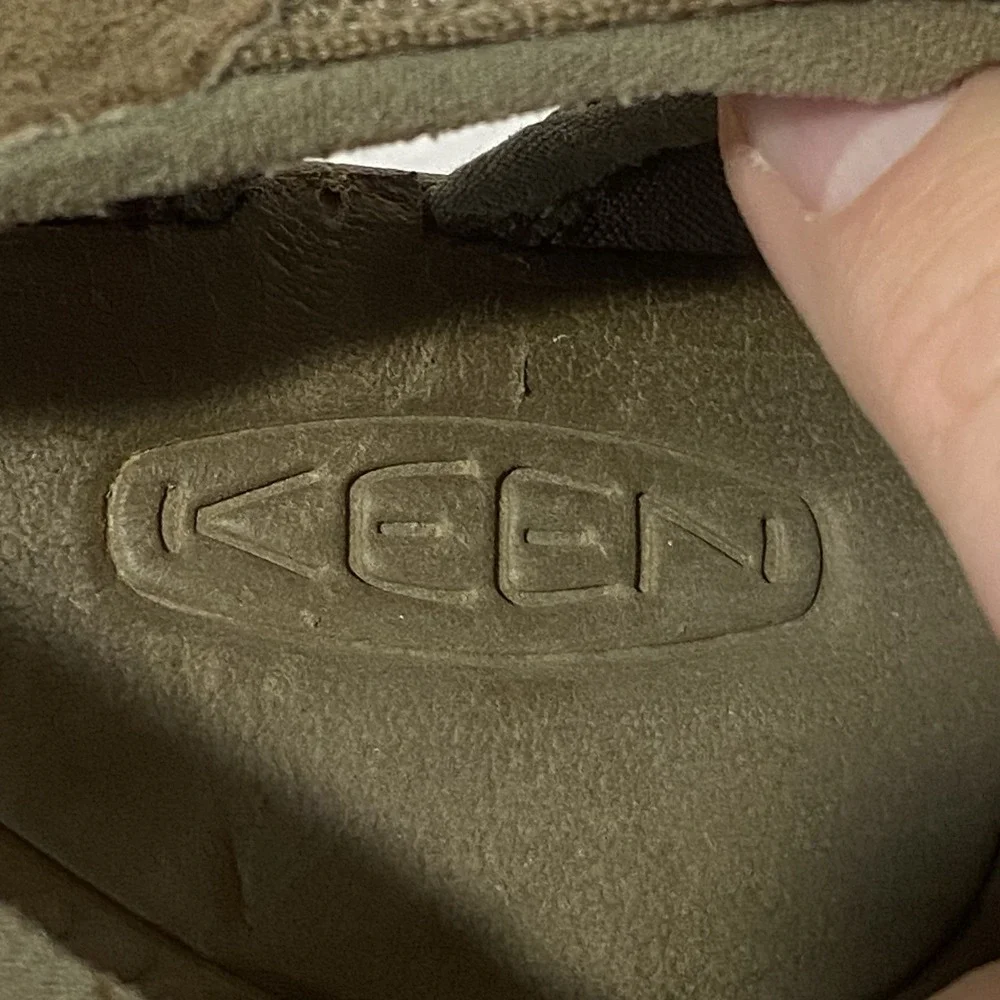 Keen Sandals Mens 13 Green Brown Waterproof Outdoor Hiking Rugged Trail Shoes
